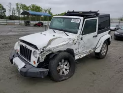 Salvage cars for sale at Spartanburg, SC auction: 2012 Jeep Wrangler Sahara