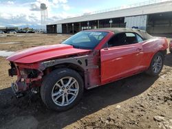 Chevrolet Camaro LT salvage cars for sale: 2015 Chevrolet Camaro LT