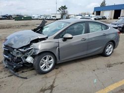 Salvage cars for sale from Copart Woodhaven, MI: 2017 Chevrolet Cruze LT