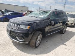 Jeep Grand Cherokee Summit salvage cars for sale: 2018 Jeep Grand Cherokee Summit