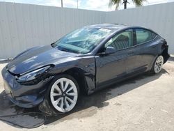 Salvage cars for sale from Copart Riverview, FL: 2022 Tesla Model 3