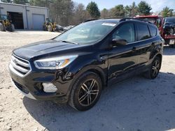 Salvage cars for sale at Mendon, MA auction: 2017 Ford Escape SE