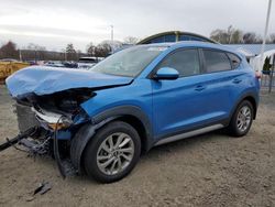 Salvage cars for sale at East Granby, CT auction: 2017 Hyundai Tucson Limited