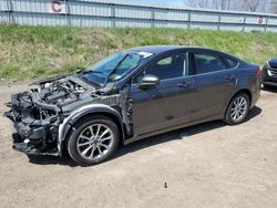 Salvage cars for sale at Davison, MI auction: 2017 Ford Fusion SE