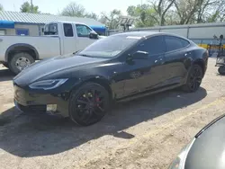 Salvage cars for sale at Wichita, KS auction: 2018 Tesla Model S