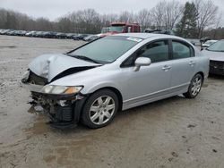 Salvage cars for sale at North Billerica, MA auction: 2010 Honda Civic LX