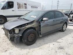 Salvage cars for sale from Copart Haslet, TX: 2010 Honda Civic LX