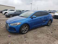 Salvage cars for sale at Temple, TX auction: 2018 Hyundai Elantra SEL
