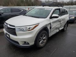 Salvage cars for sale from Copart Assonet, MA: 2016 Toyota Highlander LE