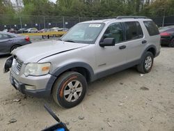 Salvage cars for sale at Waldorf, MD auction: 2006 Ford Explorer XLT