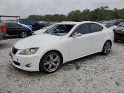 Salvage cars for sale at Houston, TX auction: 2010 Lexus IS 250