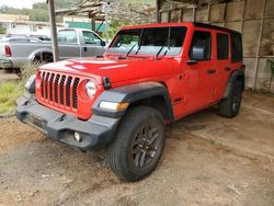 Salvage cars for sale at Kapolei, HI auction: 2024 Jeep Wrangler Sport