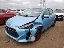 Salvage cars for sale from Copart Elgin, IL: 2015 Toyota Prius C