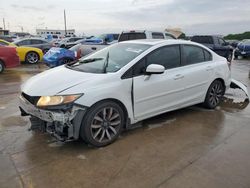 Salvage cars for sale from Copart Grand Prairie, TX: 2015 Honda Civic EXL