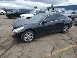 Salvage cars for sale at Woodhaven, MI auction: 2012 Infiniti G37