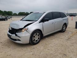 Salvage cars for sale at New Braunfels, TX auction: 2012 Honda Odyssey EXL