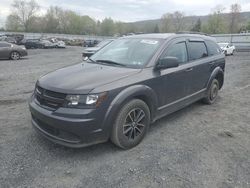 Salvage cars for sale from Copart Grantville, PA: 2018 Dodge Journey SE