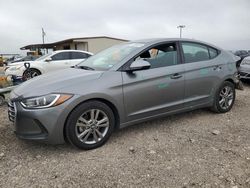 Salvage cars for sale at Temple, TX auction: 2018 Hyundai Elantra SEL