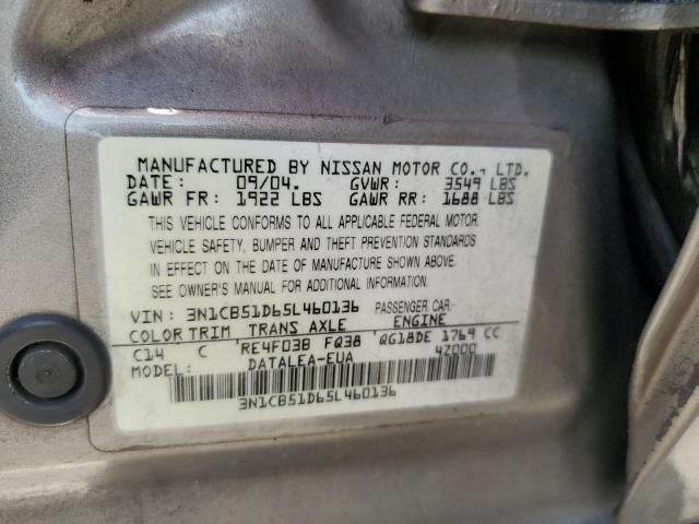 2005 Nissan Sentra 1.8