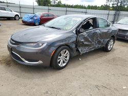 Salvage cars for sale at Harleyville, SC auction: 2015 Chrysler 200 Limited