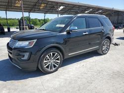 Salvage cars for sale from Copart Cartersville, GA: 2017 Ford Explorer Platinum
