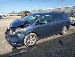 Salvage cars for sale at Franklin, WI auction: 2015 Toyota Sienna LE