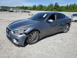 Salvage cars for sale at Memphis, TN auction: 2018 Infiniti Q50 Luxe