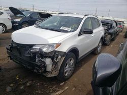 Salvage cars for sale from Copart Elgin, IL: 2015 Toyota Rav4 LE