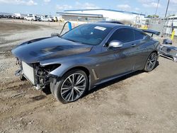 Salvage cars for sale at San Diego, CA auction: 2020 Infiniti Q60 Pure