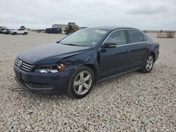Salvage cars for sale at New Braunfels, TX auction: 2015 Volkswagen Passat SE