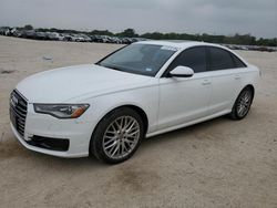 Salvage cars for sale at San Antonio, TX auction: 2016 Audi A6 Premium