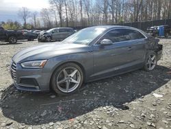 Salvage cars for sale at Waldorf, MD auction: 2018 Audi A5 Premium Plus S-Line
