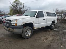 Salvage cars for sale from Copart Baltimore, MD: 2005 Chevrolet Silverado K2500 Heavy Duty