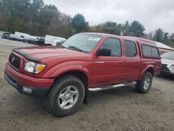 Salvage cars for sale from Copart Mendon, MA: 2002 Toyota Tacoma Double Cab