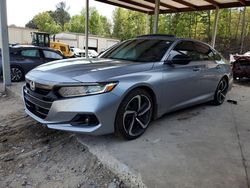 Salvage cars for sale at Hueytown, AL auction: 2021 Honda Accord Sport