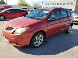 Salvage cars for sale from Copart Littleton, CO: 2004 Pontiac Vibe