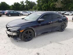 Salvage cars for sale at Ocala, FL auction: 2017 Honda Civic Touring