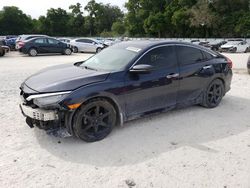 Vehiculos salvage en venta de Copart Ocala, FL: 2017 Honda Civic Touring