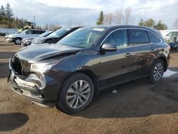 Salvage cars for sale from Copart Bowmanville, ON: 2016 Acura MDX Technology