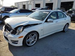 Salvage cars for sale at Jacksonville, FL auction: 2012 Mercedes-Benz C 350