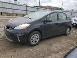 Salvage cars for sale at Chicago Heights, IL auction: 2012 Toyota Prius V
