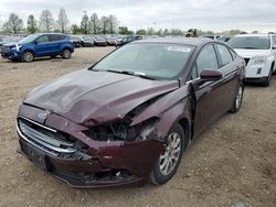 Salvage cars for sale at Bridgeton, MO auction: 2017 Ford Fusion S