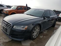 Salvage cars for sale at Grand Prairie, TX auction: 2016 Audi A8 L Quattro