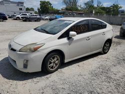 Salvage cars for sale from Copart Opa Locka, FL: 2010 Toyota Prius