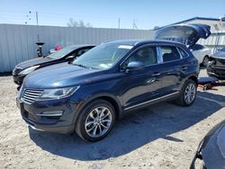 Salvage cars for sale at Albany, NY auction: 2017 Lincoln MKC Select