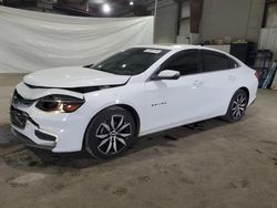 Salvage cars for sale at North Billerica, MA auction: 2016 Chevrolet Malibu LT