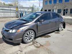 Salvage cars for sale from Copart Littleton, CO: 2009 Honda Civic EXL