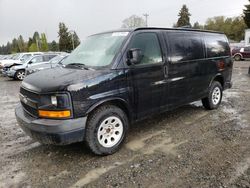 Salvage trucks for sale at Graham, WA auction: 2009 Chevrolet Express G1500