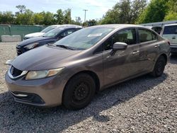 Salvage cars for sale at Riverview, FL auction: 2015 Honda Civic LX