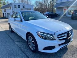 Salvage cars for sale at North Billerica, MA auction: 2016 Mercedes-Benz C 300 4matic